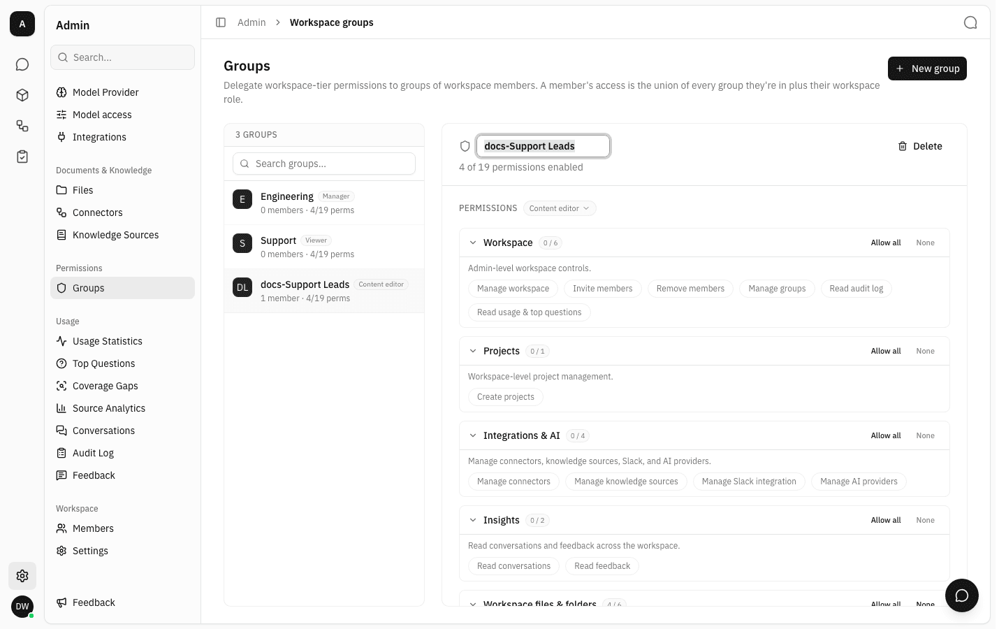 Group name in the detail header in inline edit mode